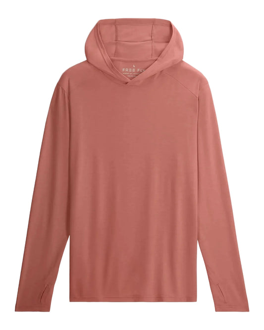 Bamboo Shade Hoodie Heather Red Clay