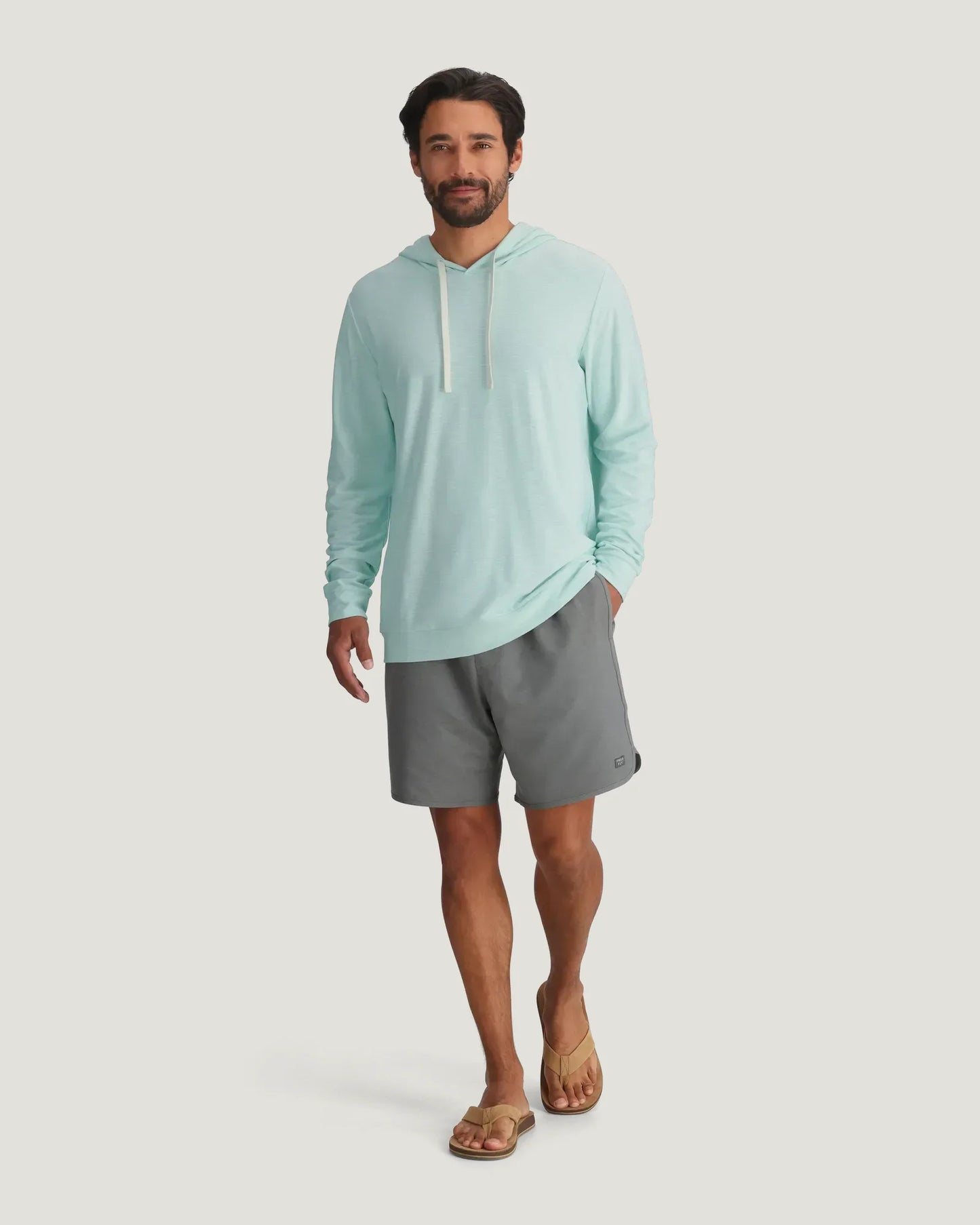 Bamboo Slub Hoodie II Tropic Sea
