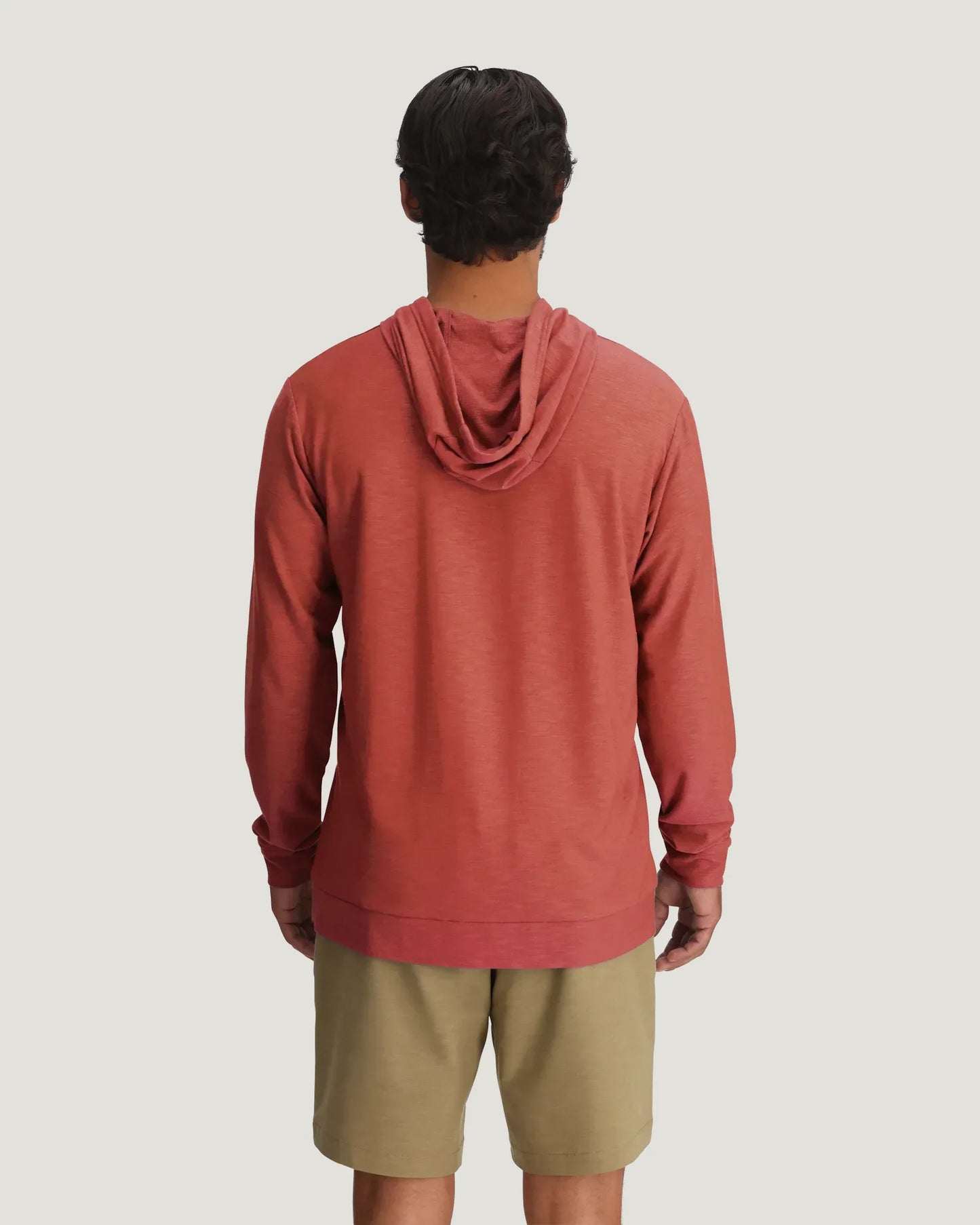 Men's Bamboo Slub Hoodie II Red Clay