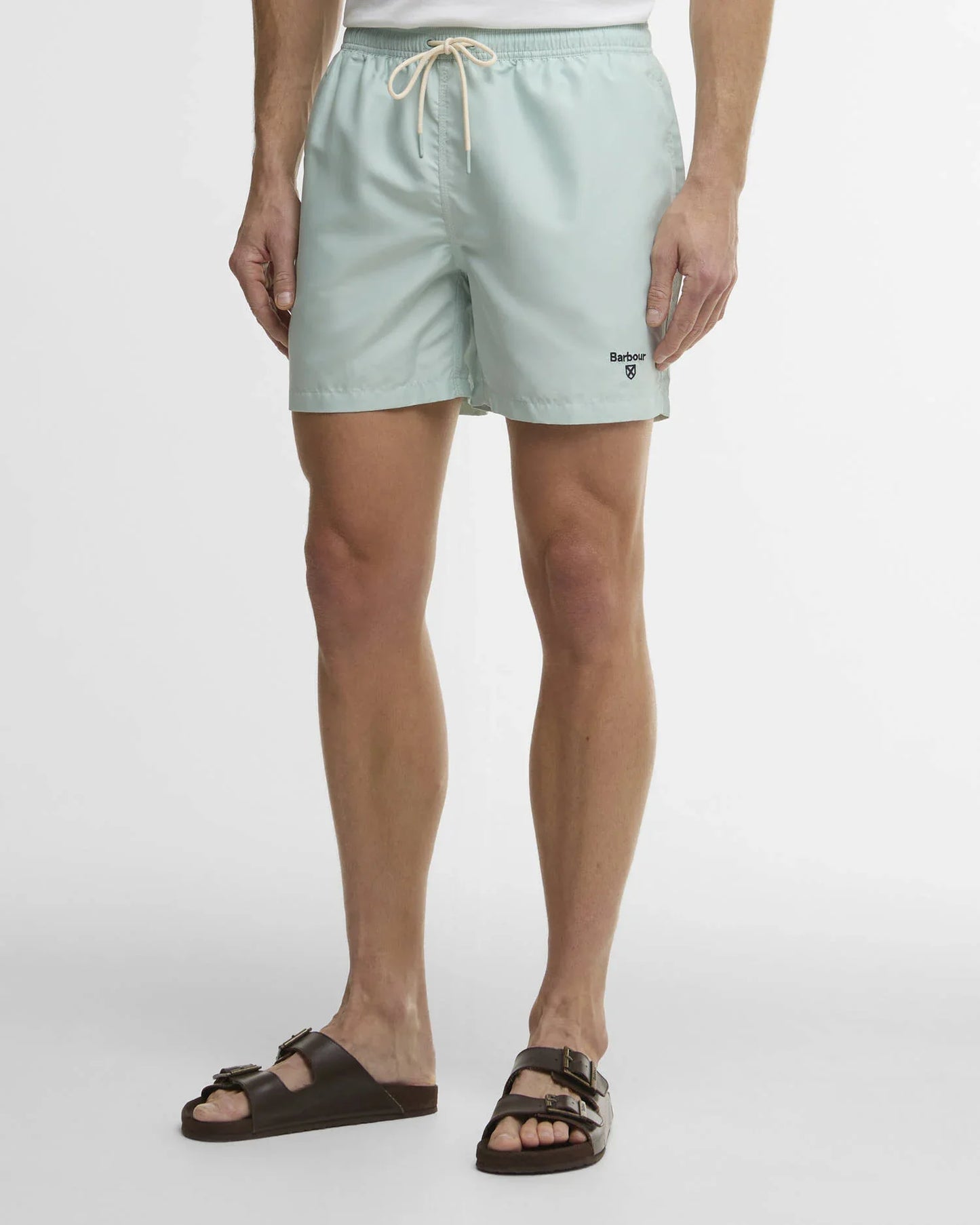 Water Reactive Leaf Swim Short Mint Blue
