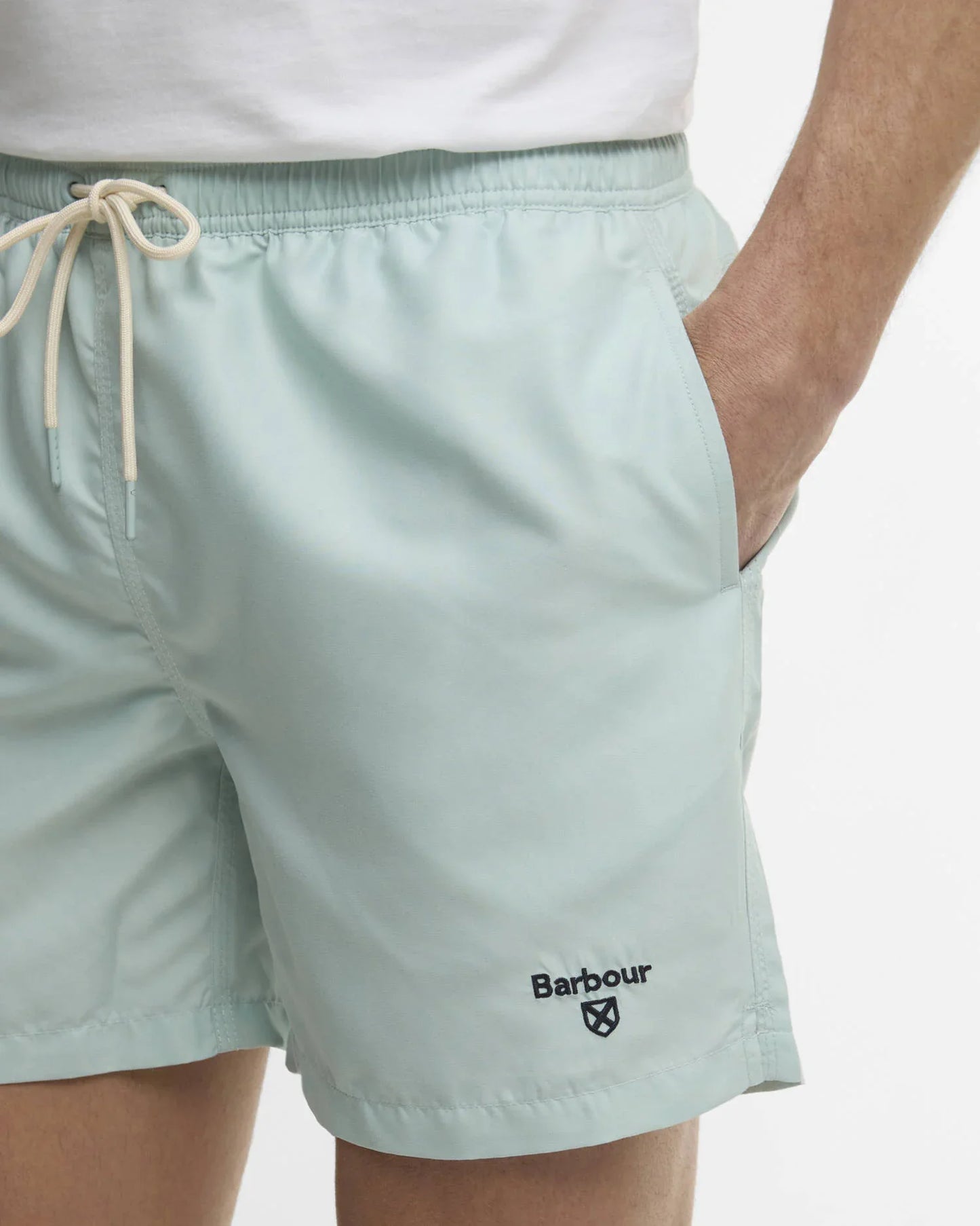 Water Reactive Leaf Swim Short Mint Blue