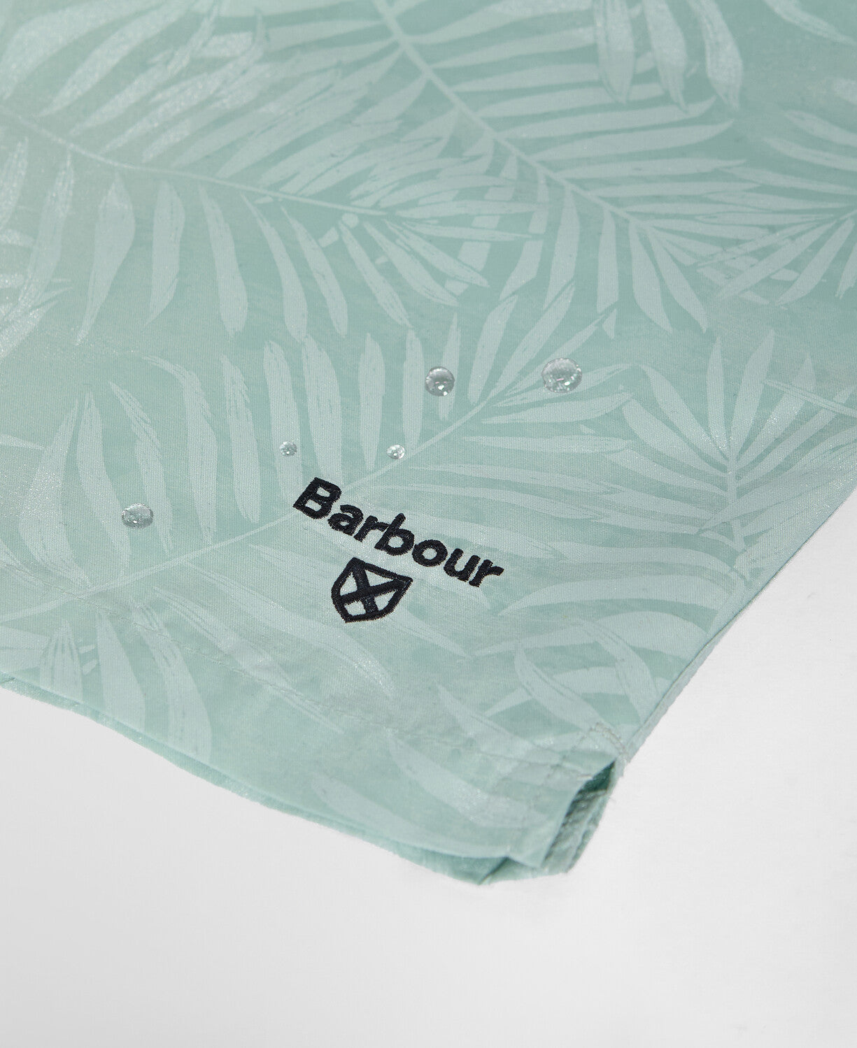 Water Reactive Leaf Swim Short Mint Blue