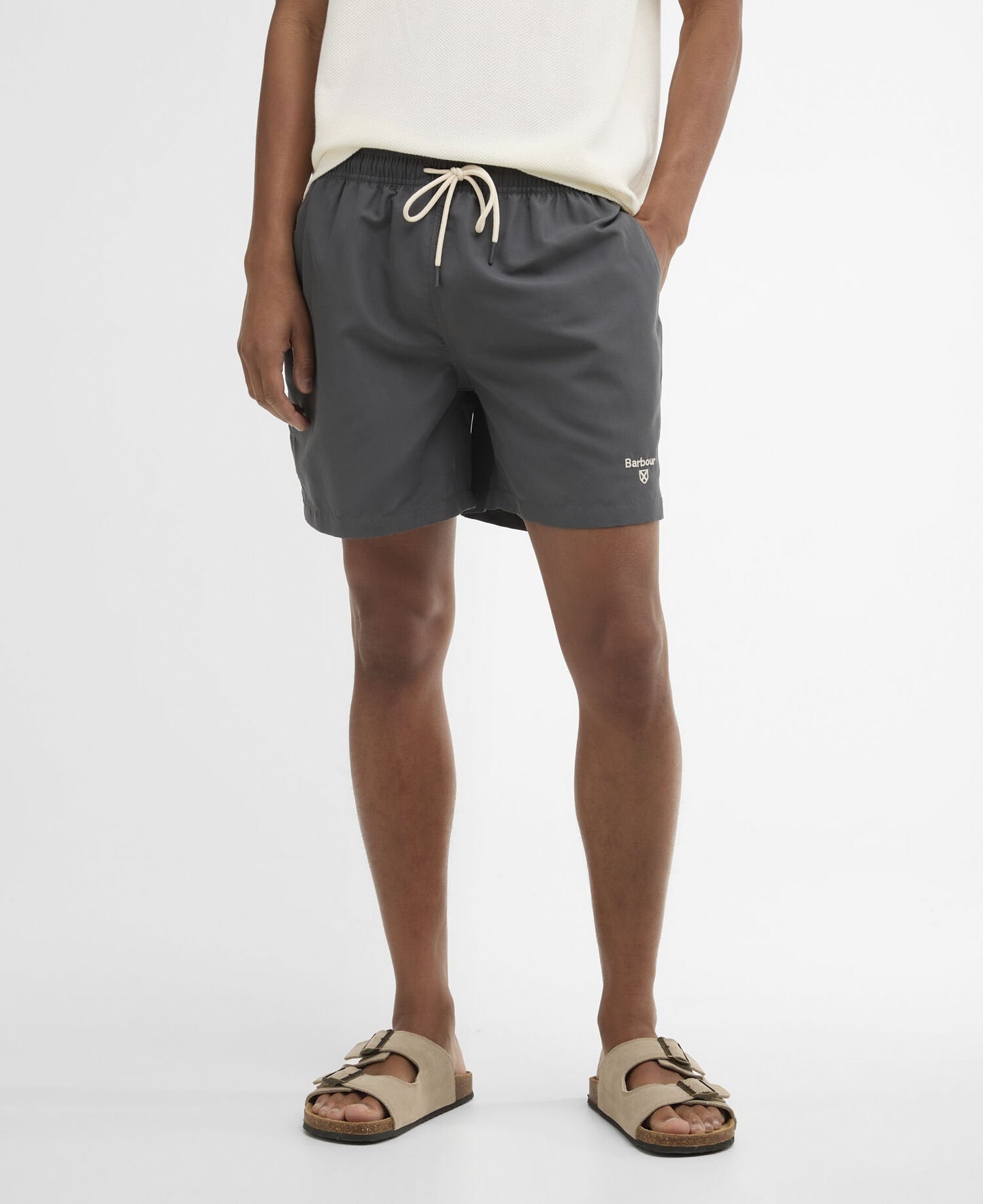 Water Reactive Leaf Swim Short Asphalt