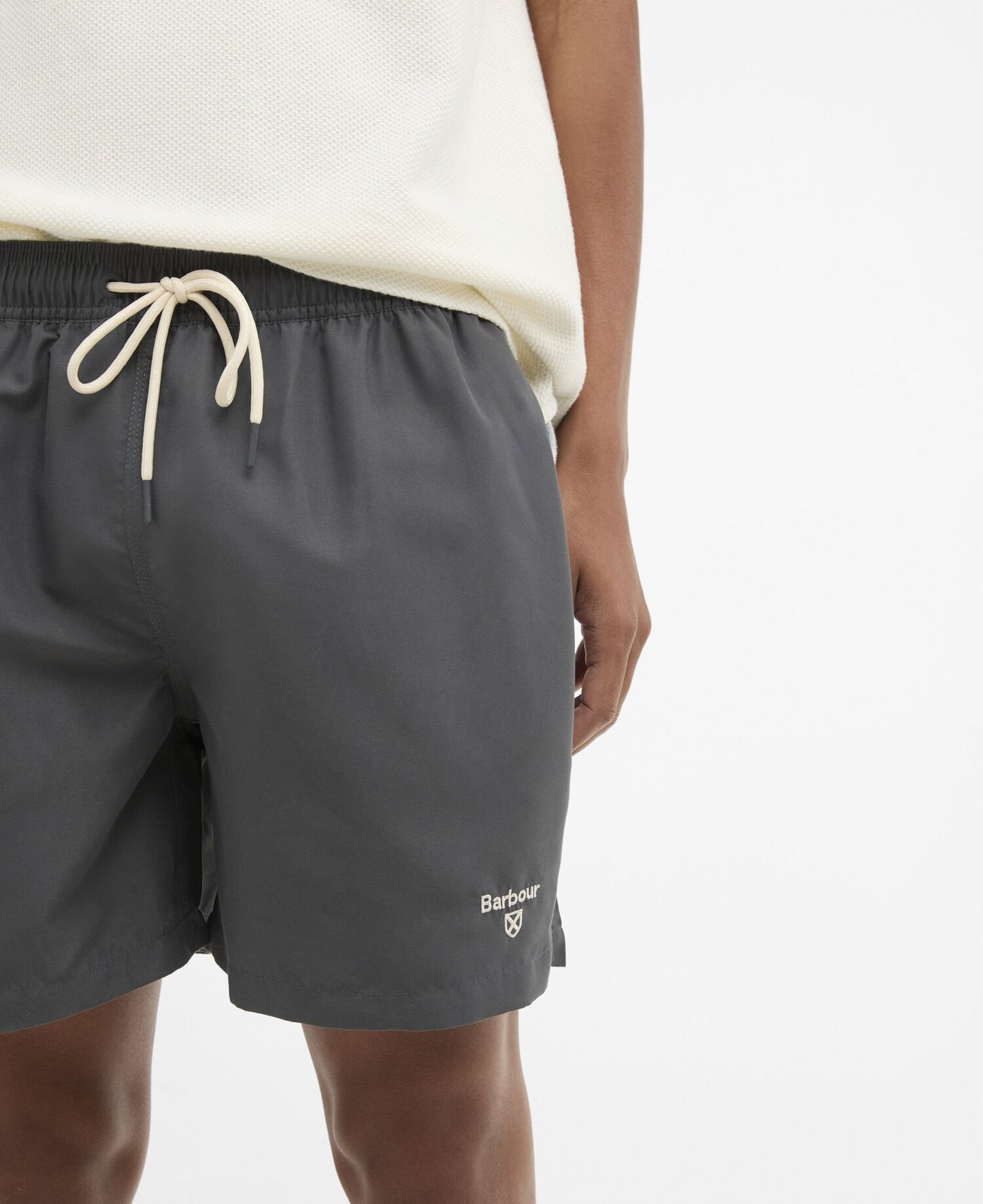 Water Reactive Leaf Swim Short Asphalt