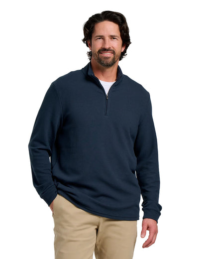 Waffle 1/4 Zip Deep Navy