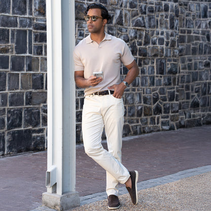 The Maranello Cotton & Silk Polo Buttonless