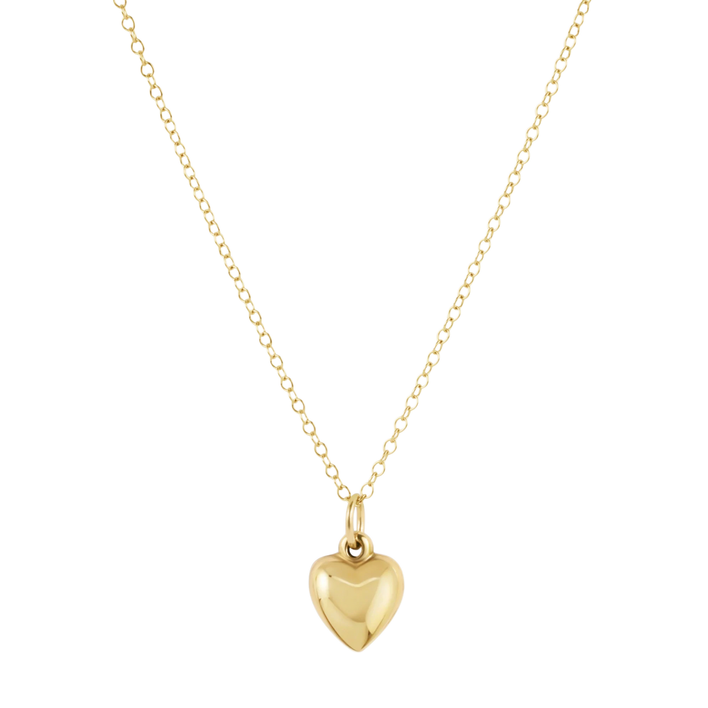 egirl 14" Gold Necklace Love Plush Small Gold Charm