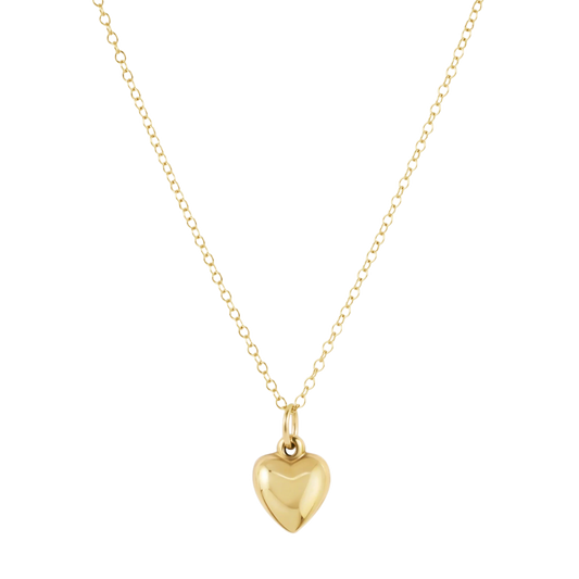 egirl 14" Gold Necklace Love Plush Small Gold Charm