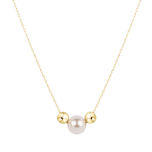 16" Gold Necklace Purpose Pearl