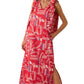 Ws Arden Maxi Dress Yacht Club Red