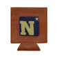 Naval Academy (Dk Navy) Leather Needlepoint Koozie