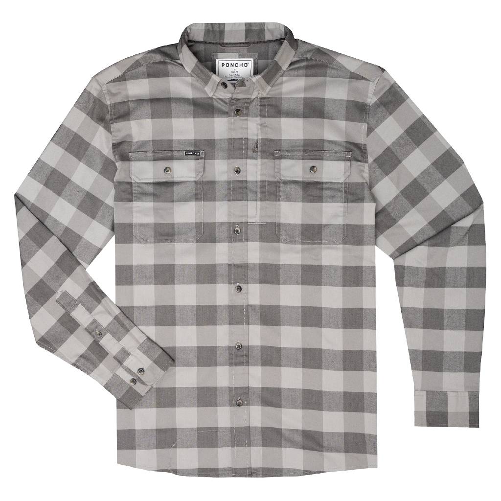The Cape Flannel Shirt Slim Fit Check Black/Grey