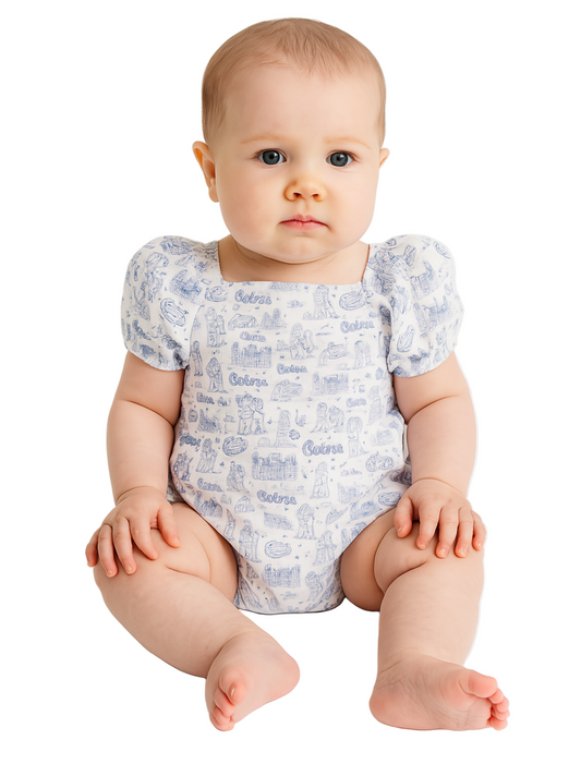 Infant The Team Toile Puff Sleeve Onesie University of Florida