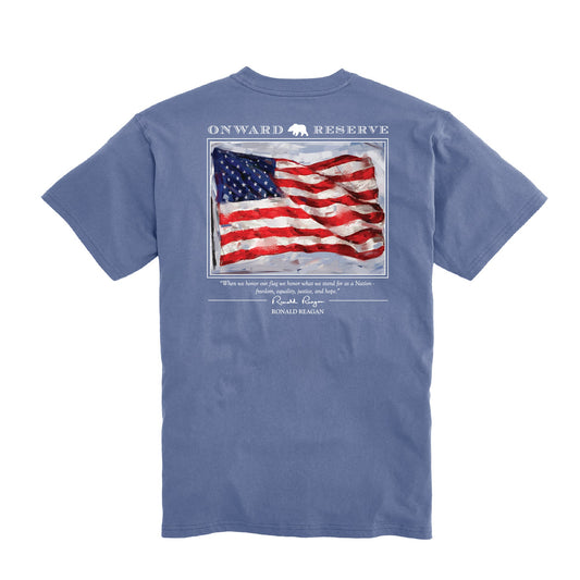 Old Glory SS T-Shirt Washed Blue