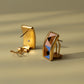 Sloane Rectangular Stud Gold Earring