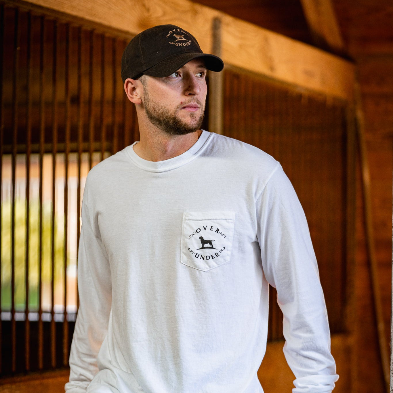 Vintage Mallard Silhouette LS T-Shirt White