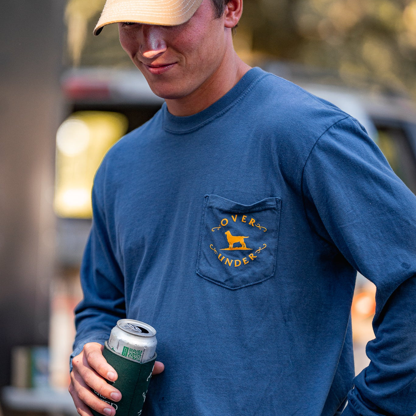 Vintage Topo Deer LS T-Shirt Midnight