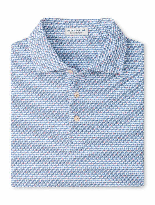 Motorcycle Perf Mesh Polo White
