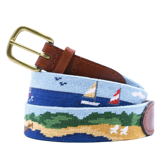 On The Water Needlepoint Belt