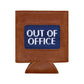 Out Of Office Memo Needlepoint Leather Koozie