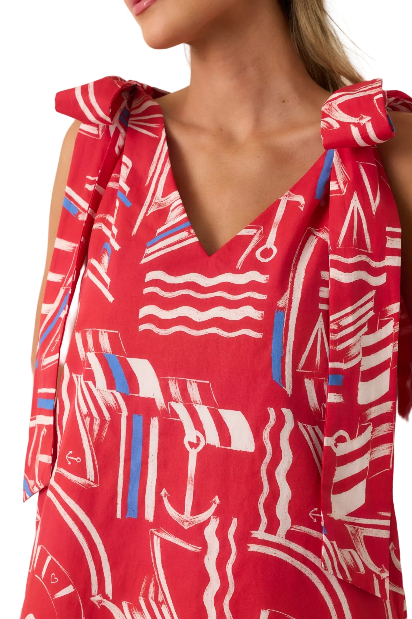 Ws Arden Maxi Dress Yacht Club Red