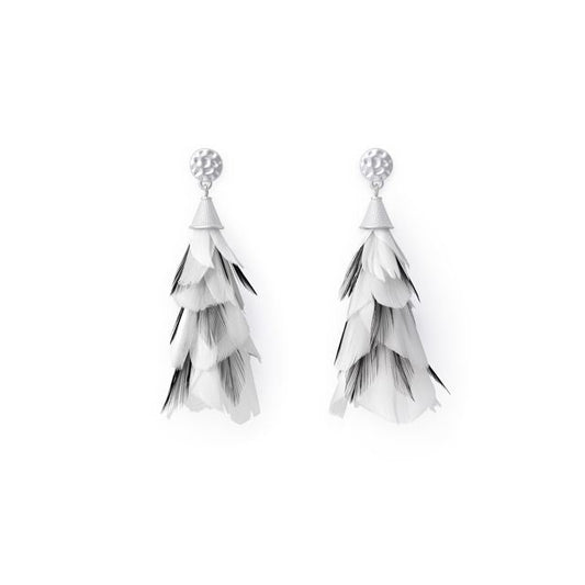 Angela Statement Drop Earring Silver