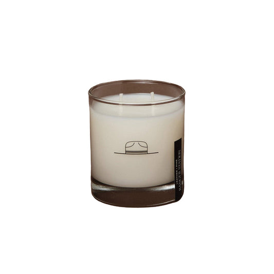 Leather & Pine Candle 8.5 oz. Rocks Glass