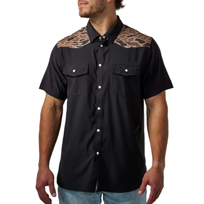 Western Performance SS Shirt Deer SZN Black/Gauge