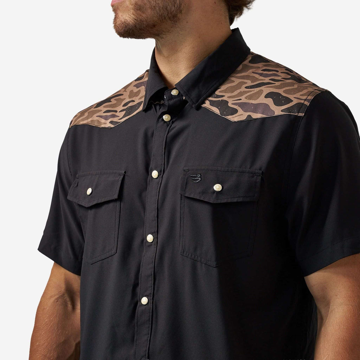 Western Performance SS Shirt Deer SZN Black/Gauge
