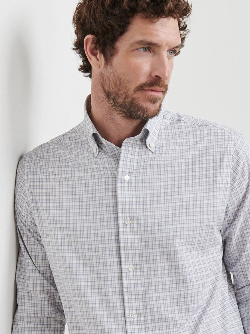 Carter Perf Poplin Sport Shirt Nebula Blue