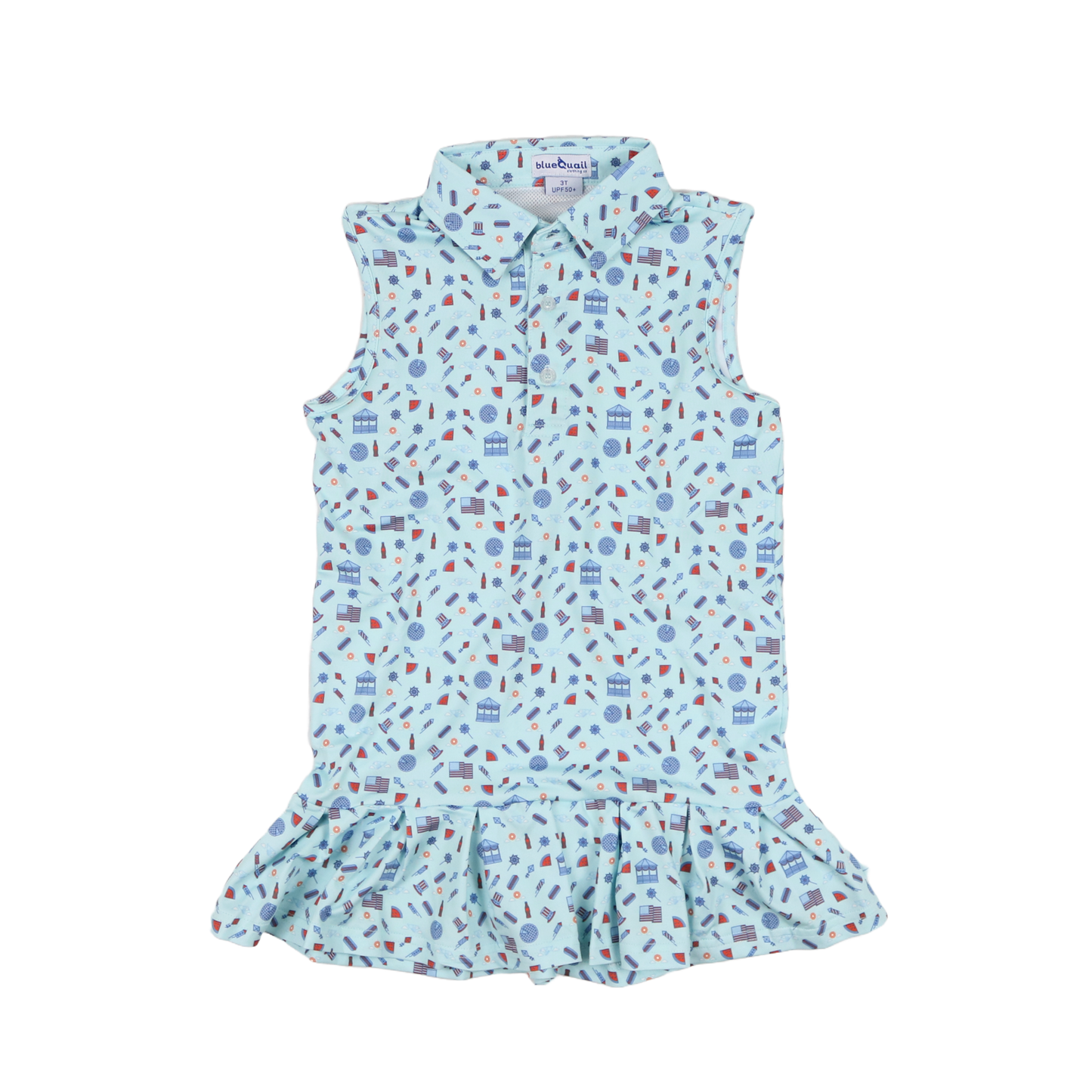 Youth Stars & Stripes Polo Dress