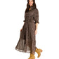 Ws Catherine Dress Chocolate Brown Lurex