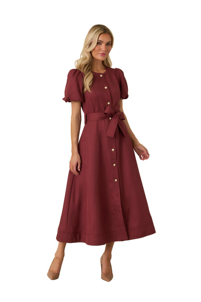 Ws Britt Dress Rose Wood
