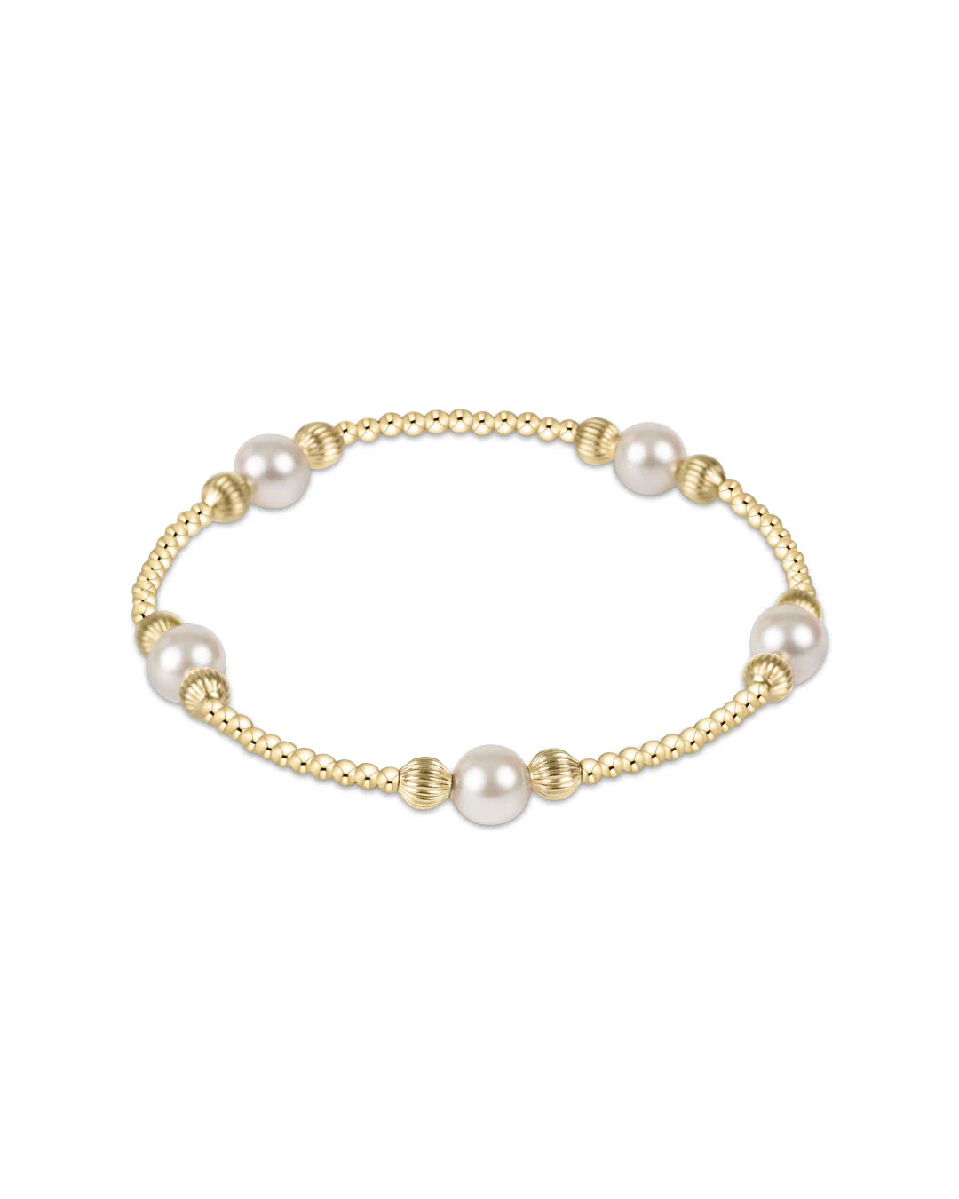 Purpose Pattern Dignity Pearl 6mm Bead Bracelet