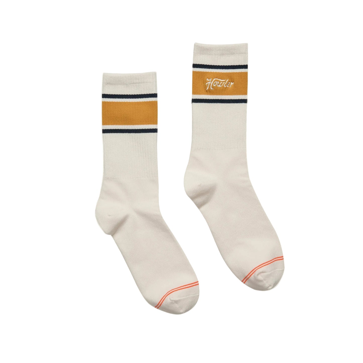 Howler Script Socks White/Gold