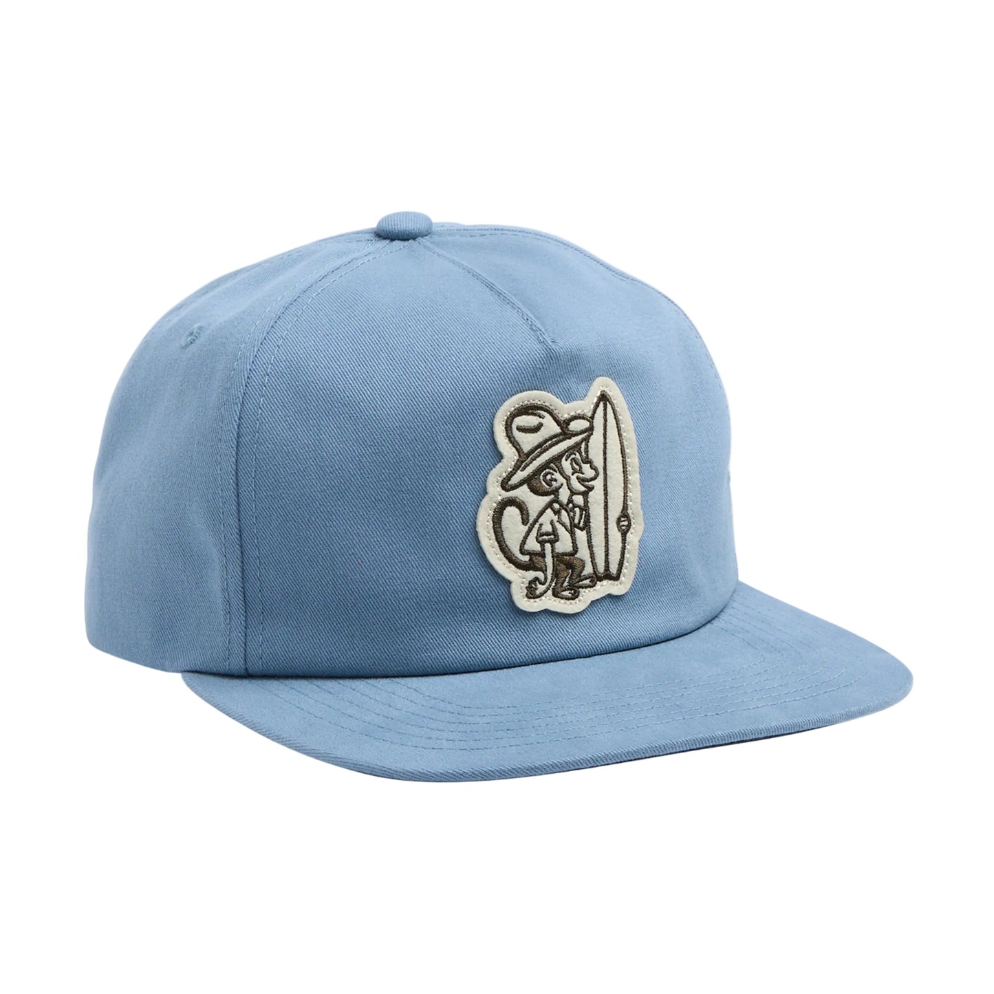 El Monito Surfs Unstructured Snapback Hat Blue