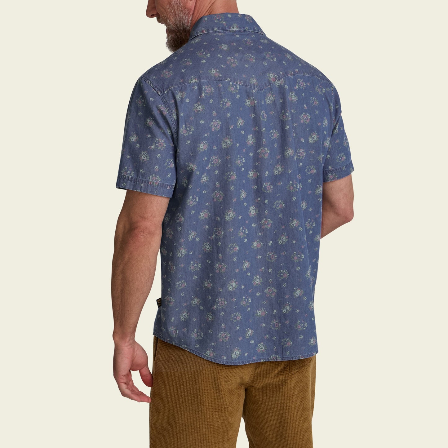 H Bar B Snapshirt Bouquets Washed Indigo