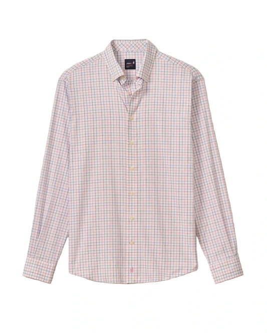 Paddock Tattersall Performance Shirt Porto Pink