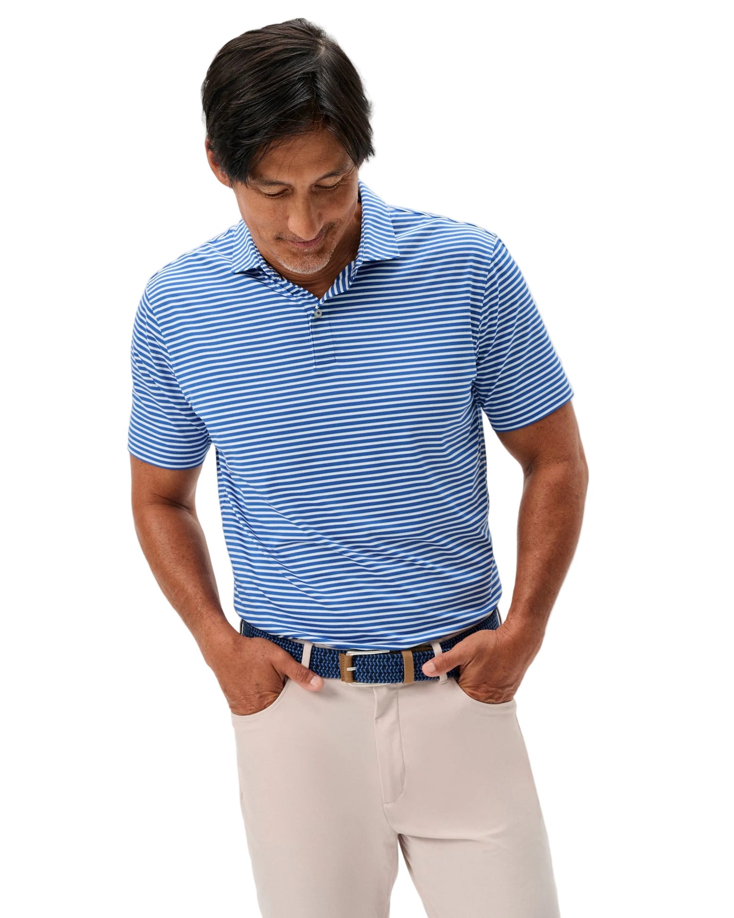 Rez Stripe Jersey Polo Sound Side