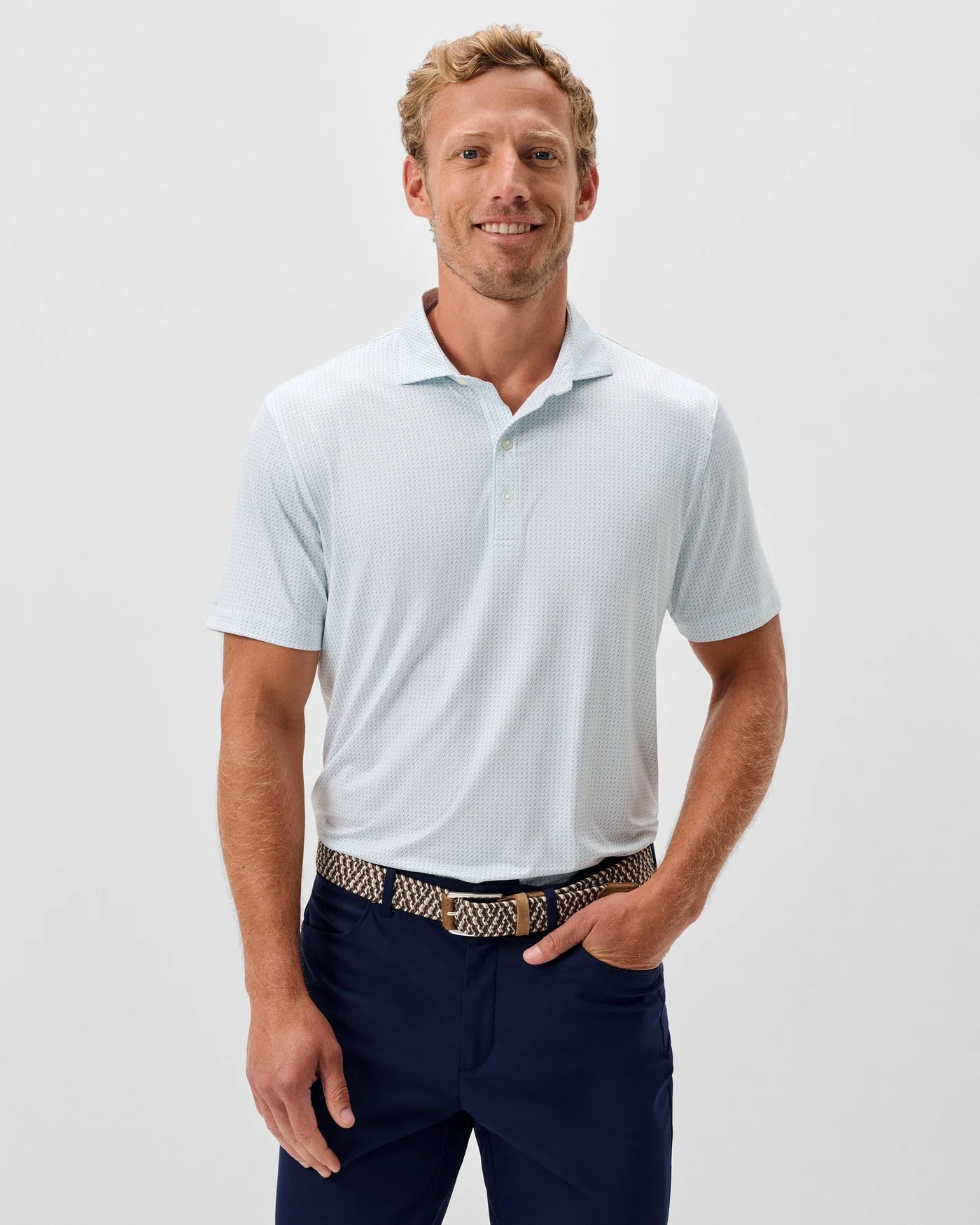 Tee Party Featherweight Polo White