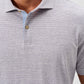Thatcher Stripe Slub Polo Bluestone