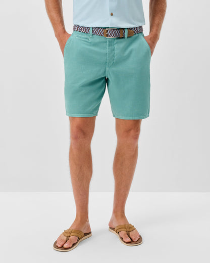 8" Nassau Cotton Blend Shorts Green Grass