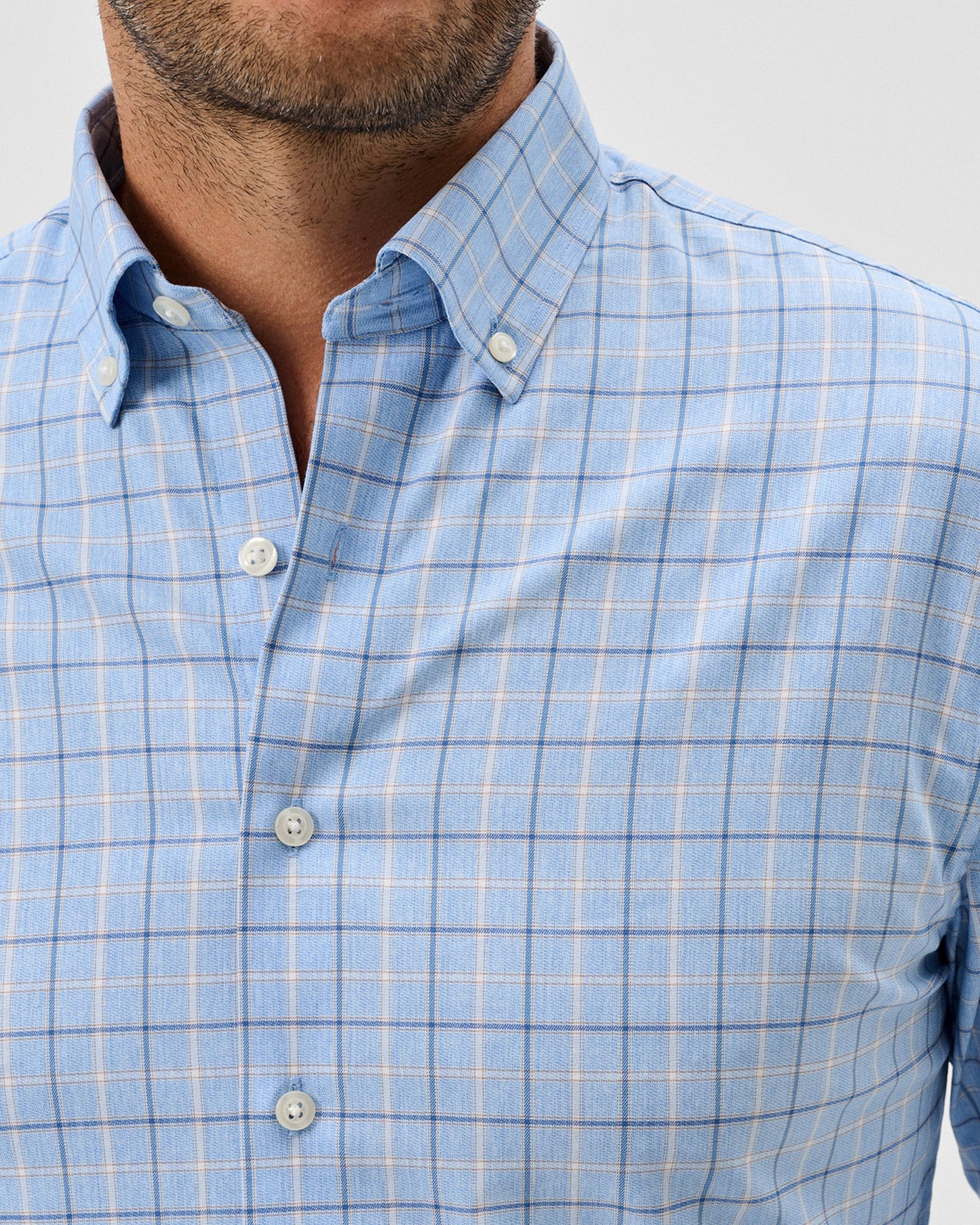 Miramont Perf Button Down Shirt Malibu