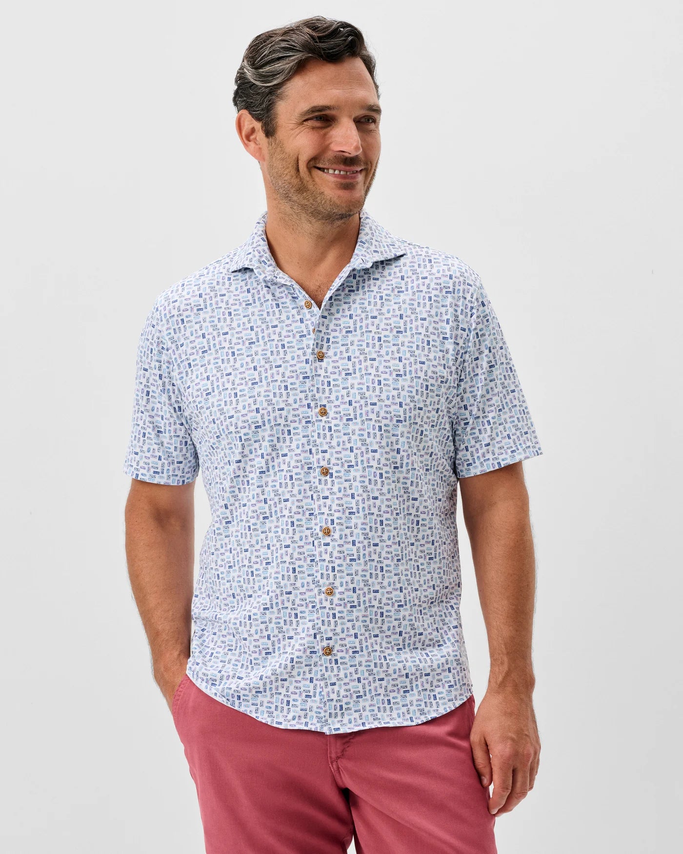 Roadtrip Mesh SS Shirt White