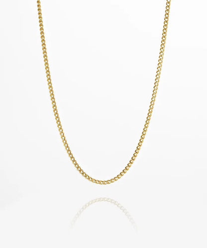 Curb Chain Necklace 55cm Gold