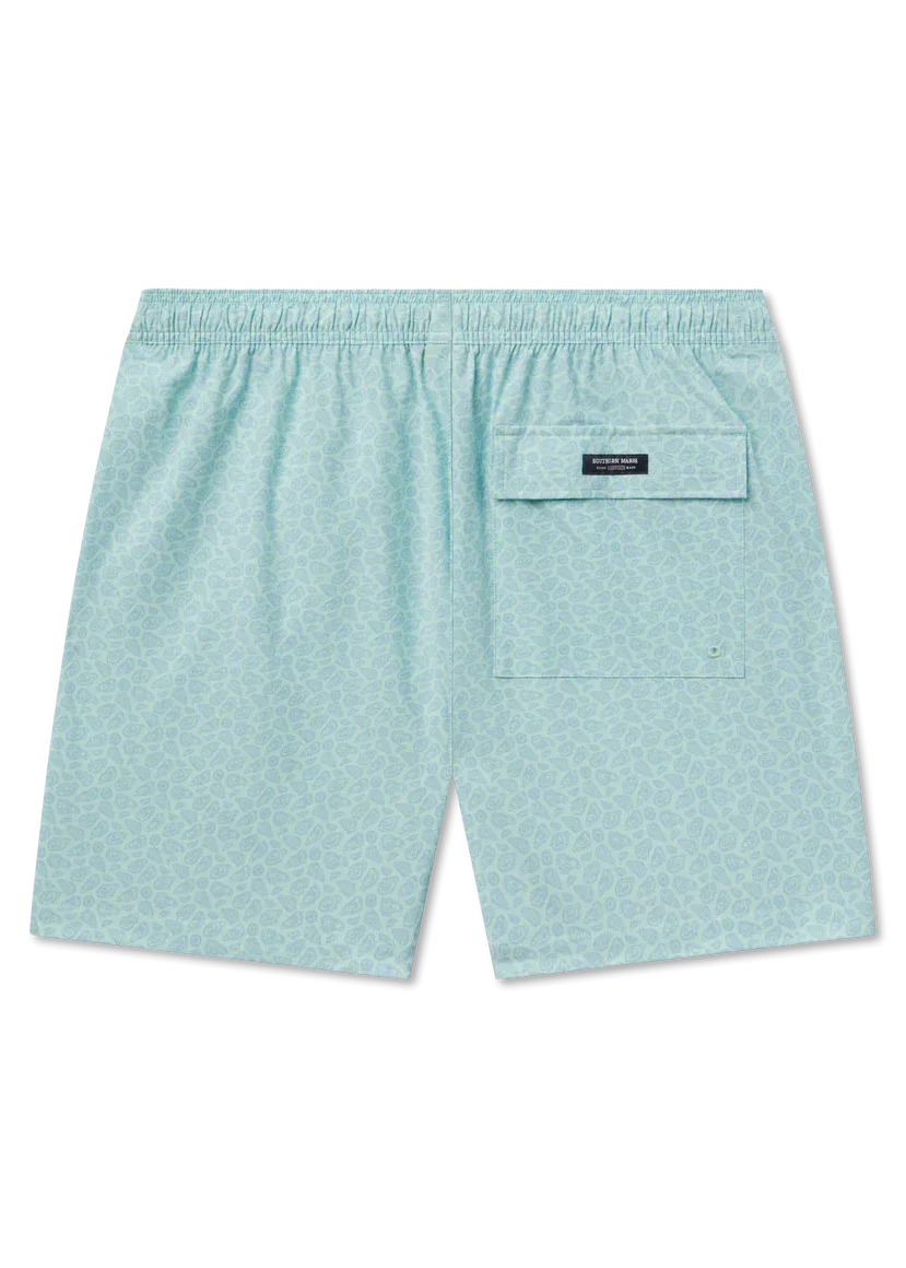 5.5" Oysters Harbor Stretch Swim Trunk Antigua