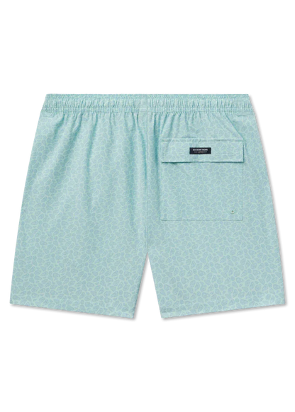5.5" Oysters Harbor Stretch Swim Trunk Antigua