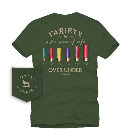 Vintage Shotgun Variety SS T-Shirt Moss