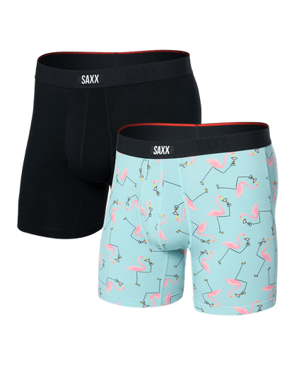 Vibe Xtra Boxer Brief 2Pk Drinko Flamingo/Blk