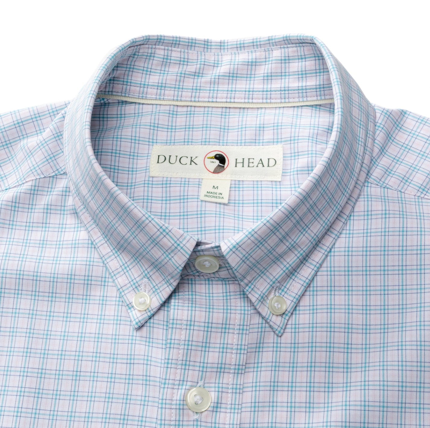 Stokes Plaid Poplin Shirt Pale Pink